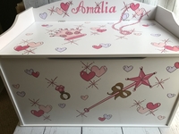 Image Large Toy Box-Princess