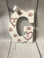 Image Painted Letter-Open Hearts