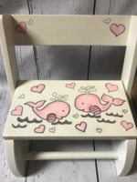 Image Flip Stools - Pink Whales