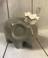 Image Piggy Bank -  Gray Coco Elephant w/ Rhinestones copy