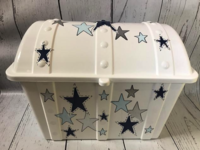 Image Treasure Box - Stars Blue & Silver