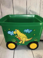 Image Pull Wagon - Green / Yellow Dino