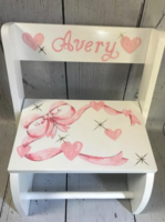 Image Flip Stools-  Soft ribbon / Hearts