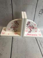 Image Bookends - Flamingo