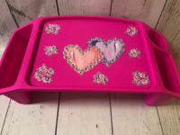 Image Lap Tray - Double Hearts