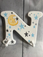 Image Peg Rack - Moon Stars / Blue Silver