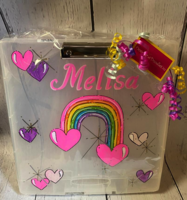 Image Art case Rainbow & Hearts