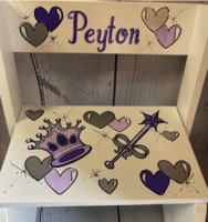 Image Flip Stools -Crown & Hearts