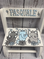 Image Flip Stools - Blue Elephant