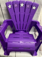 Image Adirondack Chair - Purple with Stars