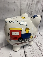 Image Piggy Bank -  Planes and Trains