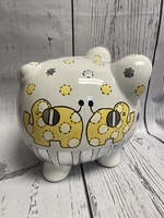 Image Piggy Bank -  Yellow Dots