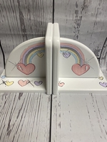 Image Bookends - Pastel Rainbows