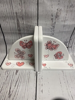 Image Bookends - Pink Butterflies 2