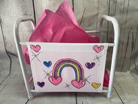 Image Book Basket - Hot Rainbow