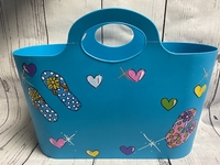 Image Jumbo Tote - Turquoise Flip Flops