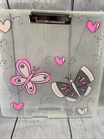 Image Clip Case - Hot Pink Butterflies