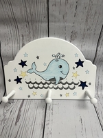 Image Peg Rack - White / Baby Whale