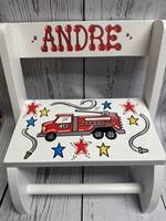 Image Flip Stools - Fire Truck