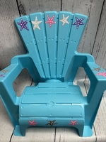 Image Adirondack Chair - Turq w starfish