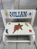 Image Flip Stools - Lightning bolt /stars