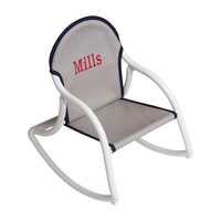 Image Canvas Rocking Chair - Gray w/ Black Trim